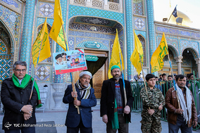 تشییع پیکر مطهر چهار شهید مدافع حرم در قم