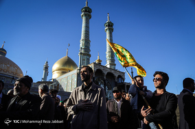 تشییع پیکر مطهر چهار شهید مدافع حرم در قم