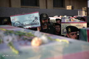 ورود پیکر مطهر 30 شهید گمنام دفاع مقدس به مشهد