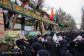 تشییع پیکر مطهر ۹ شهید گمنام در کرج
