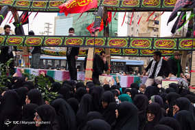 تشییع پیکر مطهر ۹ شهید گمنام در کرج