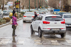 بارش باران در همدان