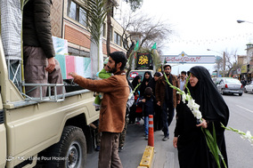 تشییع پیکر پاک ۲۴ شهید گمنام در شیراز