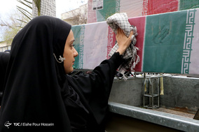 تشییع پیکر پاک ۲۴ شهید گمنام در شیراز