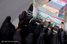 تشییع پیکر پاک ۲۴ شهید گمنام در شیراز