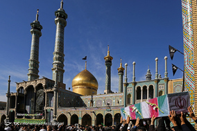 تشییع پیکر ۶ شهید گمنام دفاع مقدس - قم