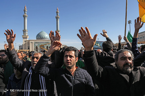 تشییع پیکر ۶ شهید گمنام دفاع مقدس - قم