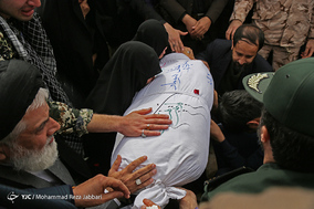 تشییع پیکر ۶ شهید گمنام دفاع مقدس - قم