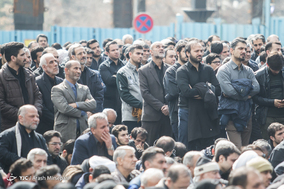 تجمع فاطمیون تهران در روز شهادت حضرت زهرا س در میدان شهید طهرانی مقدم