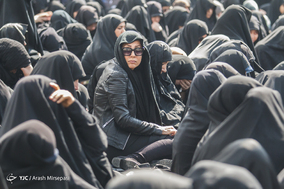 تجمع فاطمیون تهران در روز شهادت حضرت زهرا س در میدان شهید طهرانی مقدم