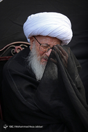دسته عزاداری شهادت حضرت زهرا سلام الله علیها با حضور مراجع تقلید - قم
