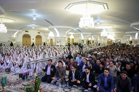 جشن ازدواج دانشجویی «همسفر تا بهشت» در حرم امام رضا (ع)