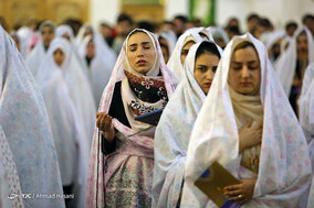 جشن ازدواج دانشجویی «همسفر تا بهشت» در حرم امام رضا (ع)