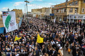 تشییع پیکر سه شهید جبهه مقاومت در قم
