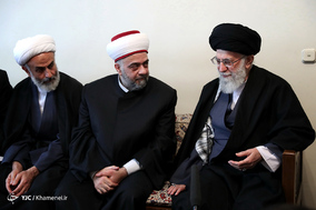 دیدار وزیر اوقاف سوریه و هیأت همراه با رهبر انقلاب