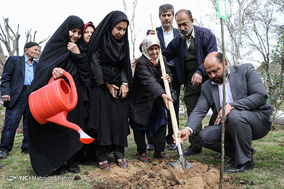 کاشت ۳۵۰۰ درخت و نصب ۳۰۰ لانه پرندگان در بوستان بعثت