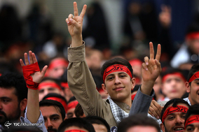دیدار جمعی از جوانان و نوجوانان عازم اردوهای راهیان نور با رهبر معظم انقلاب