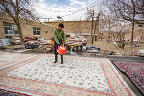 قالیشویی در آستانه نوروز