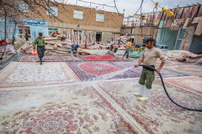 قالیشویی در آستانه نوروز