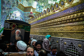 تشییع پیکر آیت الله شاه آبادی در قم