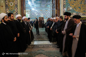 تشییع پیکر آیت الله شاه آبادی در قم