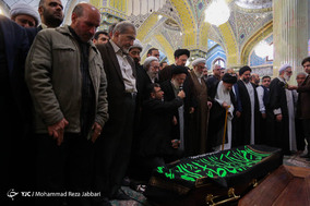 تشییع پیکر آیت الله شاه آبادی در قم