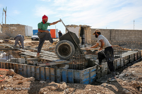 خدمات بنیاد مسکن در مناطق زلزله زده کرمانشاه.
