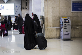 فرودگاه مهرآباد تهران چند ساعت قبل از لحظه تحویل سال 1397