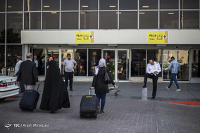 فرودگاه مهرآباد تهران چند ساعت قبل از لحظه تحویل سال 1397