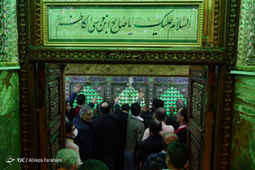 لحظه تحویل سال نو در آستان امامزاده صالح(ع)