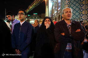 لحظه تحویل سال نو در آستان امامزاده صالح(ع)