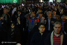 لحظه تحویل سال نو در آستان امامزاده صالح(ع)
