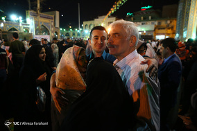 لحظه تحویل سال نو در آستان امامزاده صالح(ع)