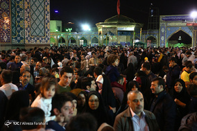 لحظه تحویل سال نو در آستان امامزاده صالح(ع)