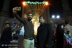لحظه تحویل سال نو در آستان امامزاده صالح(ع)