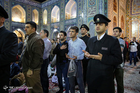لحظه تحویل سال نو در آستان قدس رضوی