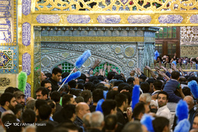 لحظه تحویل سال نو در آستان قدس رضوی