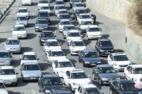 ترافیک سنگین در محور کرج - چالوس