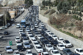 ترافیک سنگین در محور کرج - چالوس