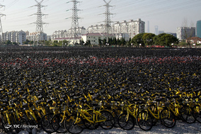 The Bike-Share Oversupply in China Huge Piles of Abandoned and Broken Bicycles