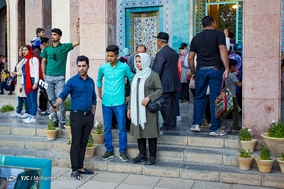 بازدید مسافران نوروزی از مجموعه سعدیه شیراز