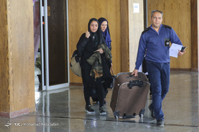 مسافرین نوروزی در ایستگاه راه اهن اصفهان