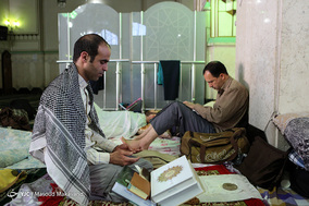 آیین اعتکاف در حرم حضرت عبدالعظیم(ع)