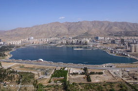 گشت هوایی هلال احمر بر فراز منطقه چیتگر