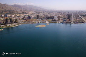 گشت هوایی هلال احمر بر فراز منطقه چیتگر