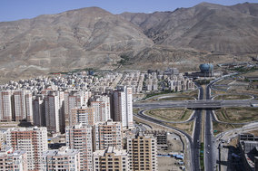 گشت هوایی هلال احمر بر فراز منطقه چیتگر