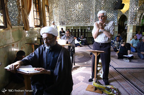 مراسم اعتکاف در امامزاده صالح