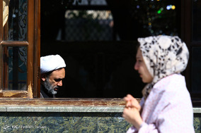 مراسم اعتکاف در امامزاده صالح
