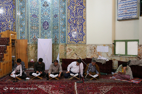 مراسم معنوی اعتکاف در مسجد مرتضی علی (ع)
