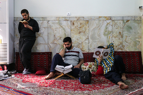 مراسم معنوی اعتکاف در مسجد مرتضی علی (ع)